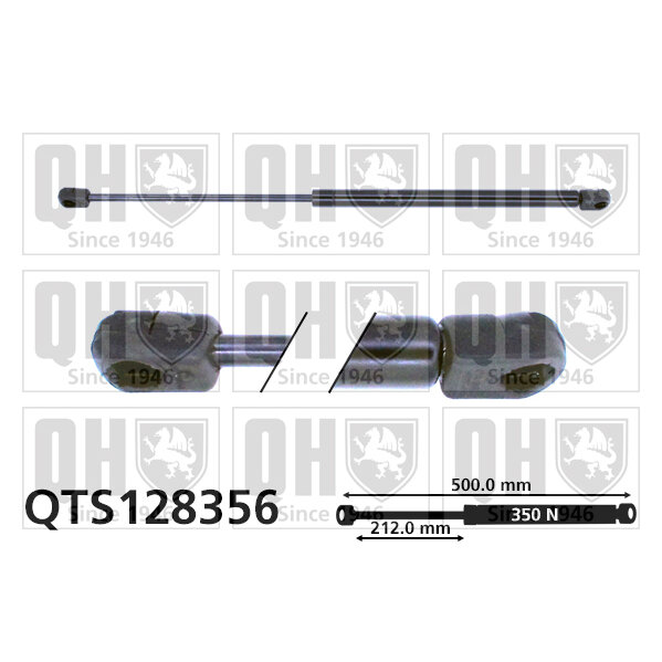 Vérin De Coffre Quinton Hazell Qts128356