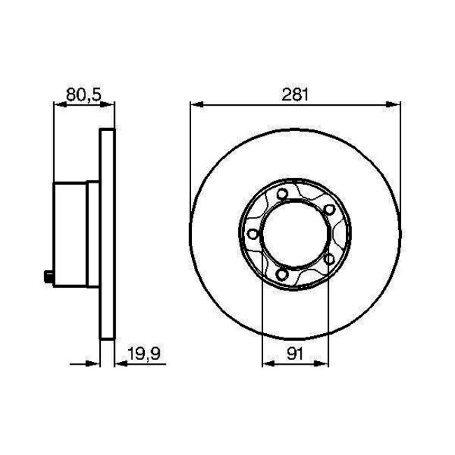 1 Disque De Frein Bosch 0986478138