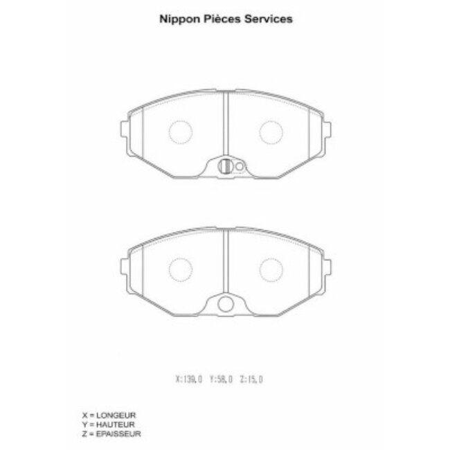 4 Plaquettes De Frein Nps N360n17