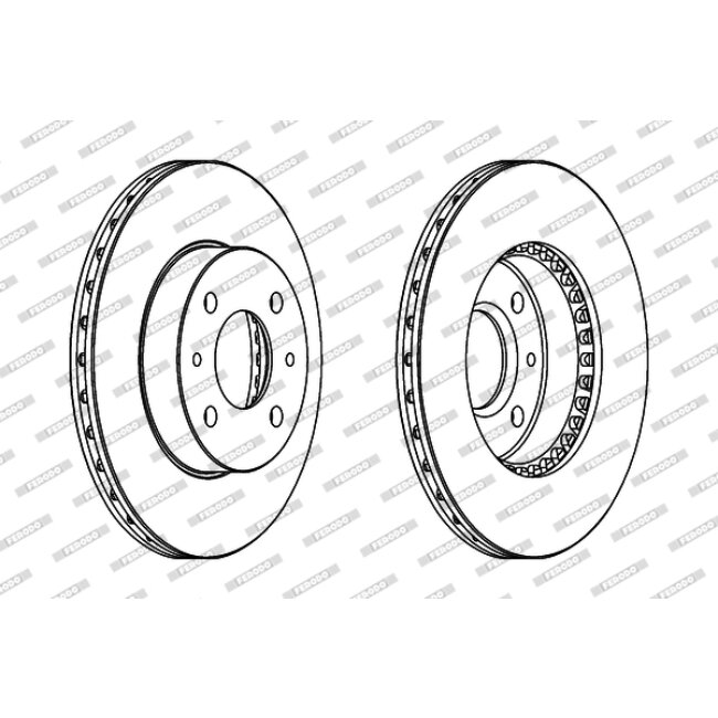 2 Disques De Frein Ferodo Ddf867
