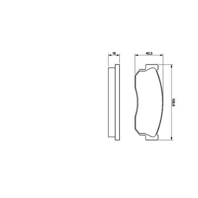 4 Plaquettes De Frein Bosch 0986469580