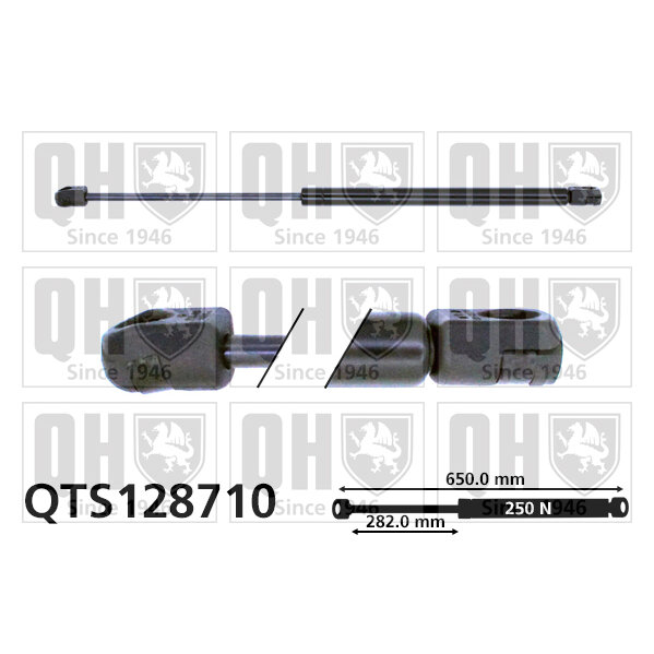 Vérin De Capot Quinton Hazell Qts128710