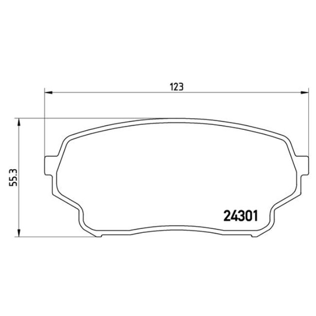 4 Plaquettes De Frein Brembo P79019