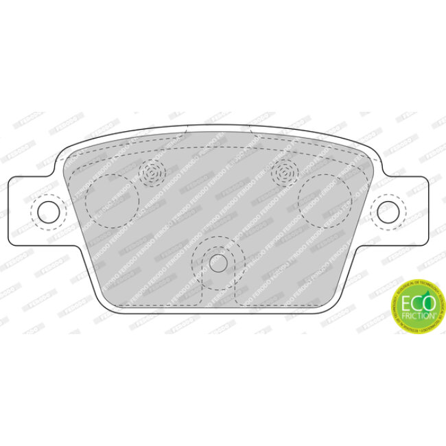 4 Plaquettes De Frein Ferodo Fdb4829