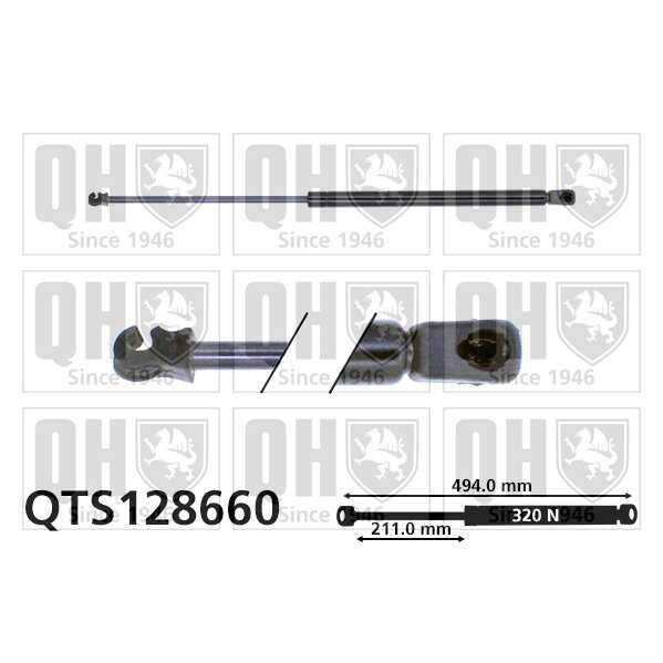 Vérin De Coffre Quinton Hazell Qts128660