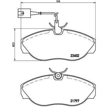 4 Plaquettes De Frein Brembo P23083