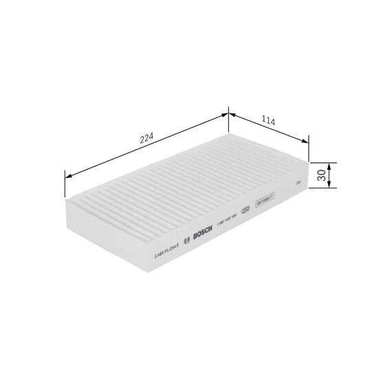 Filtre D'habitacle Pollen Bosch M2184