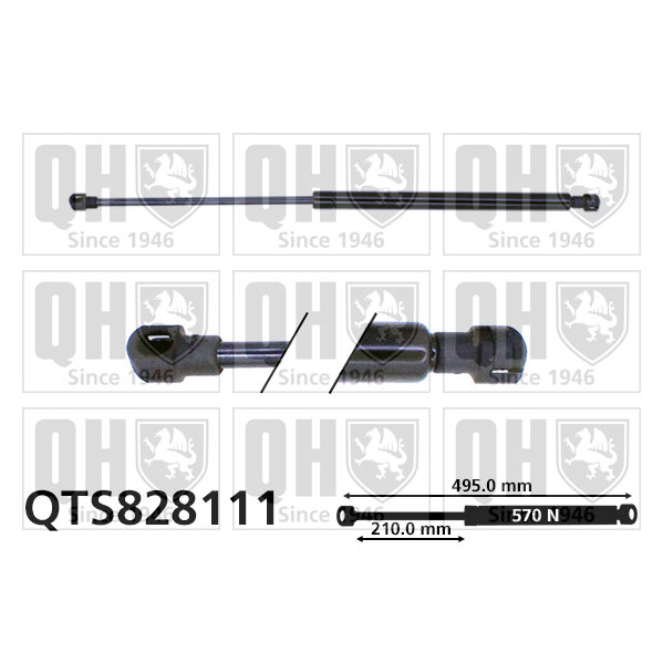 Vérin De Coffre Quinton Hazell Qts828111