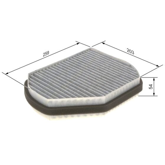 Filtre D'habitacle À Charbon Actif Bosch R2301