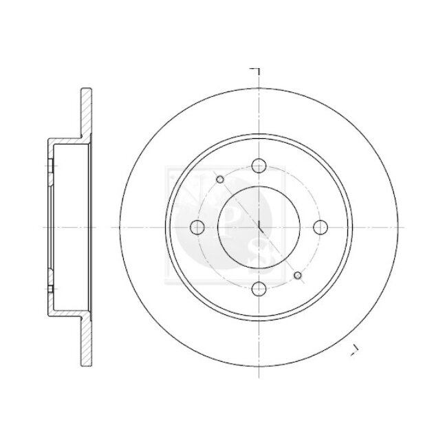 1 Disque De Frein Nps H331i02