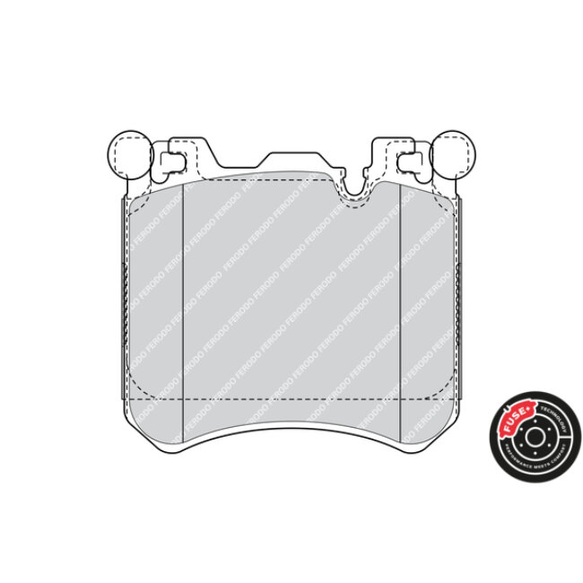 4 Plaquettes De Frein Ferodo Fdb4351