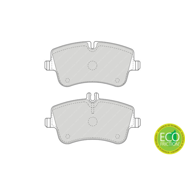 4 Plaquettes De Frein Ferodo Fdb1428