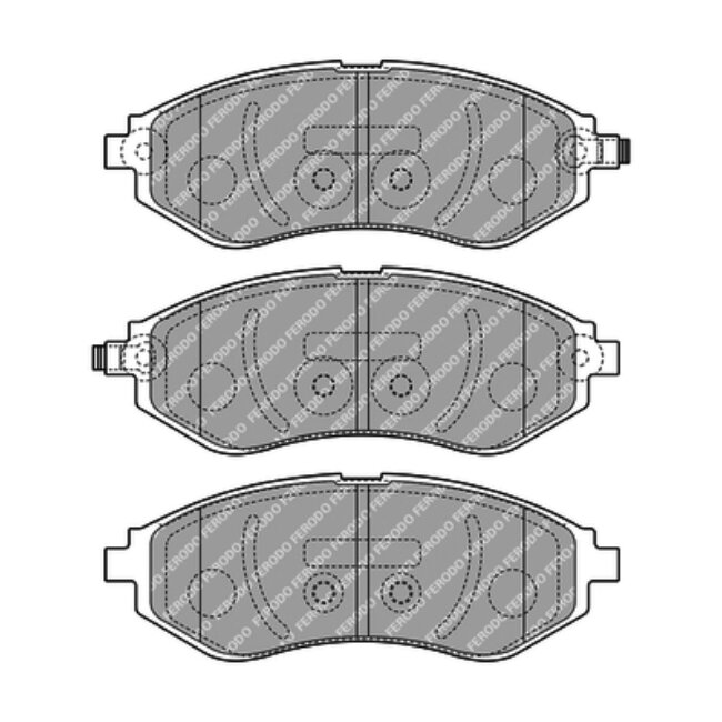 4 Plaquettes De Frein Ferodo Fdb4971