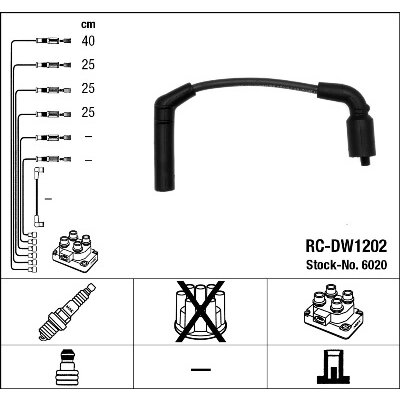 Faisceau D'allumage Ngk Rc-dw1202