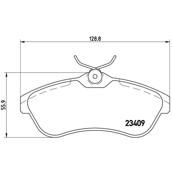 4 Plaquettes De Frein Brembo P61075