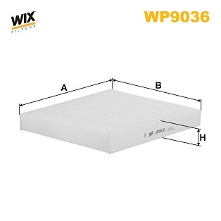 Filtre D'habitacle Standard Wix Filters Wp9036