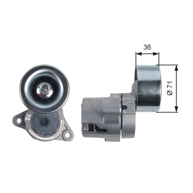 Galet Tendeur De Courroie Gates T39133