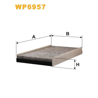 Filtre D'habitacle Charbon Actif Wix Filters Wp6957