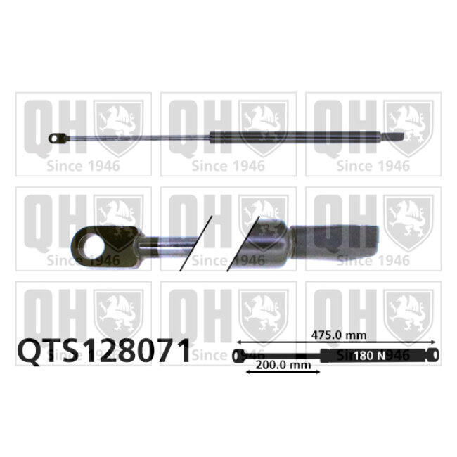 Vérin De Coffre Quinton Hazell Qts128071