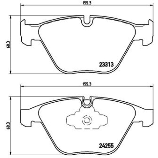 4 Plaquettes De Frein Brembo P06055