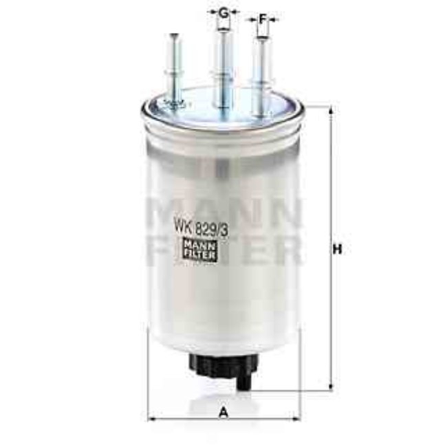Filtre À Carburant Mann-filter Wk829/3
