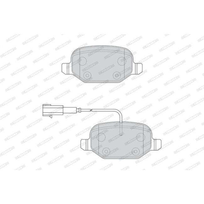 4 Plaquettes De Frein Ferodo Fdb4692