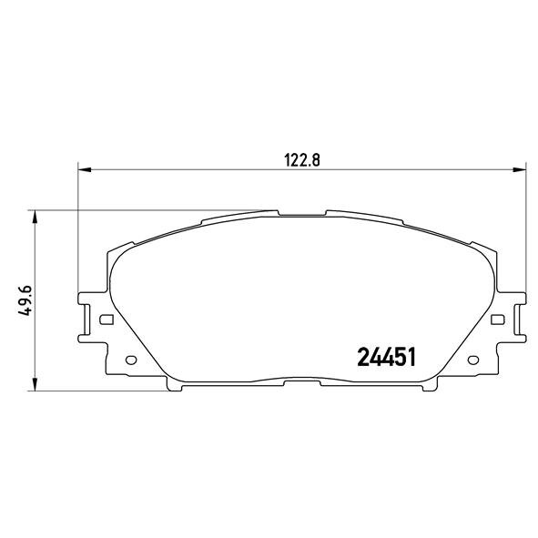 4 Plaquettes De Frein Brembo P83106