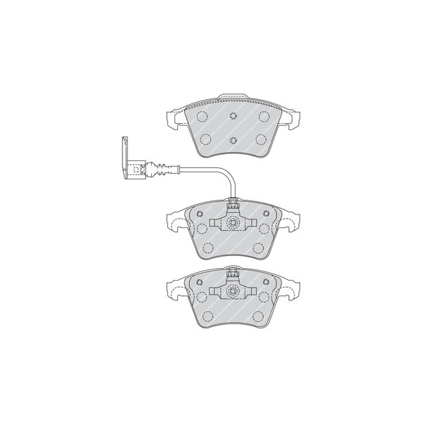 4 Plaquettes De Frein Ferodo Fvr1643