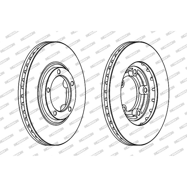 2 Disques De Frein Ferodo Ddf1822