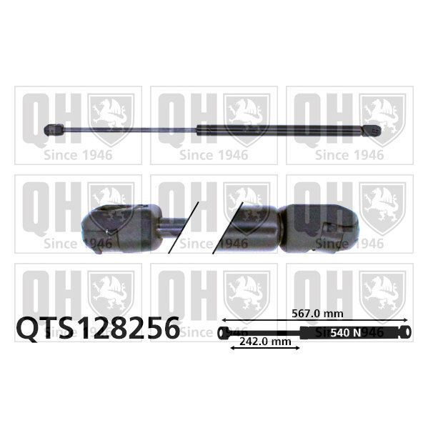 Vérin De Coffre Quinton Hazell Qts128256