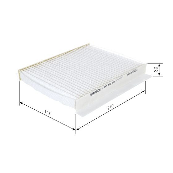 Filtre D'habitacle Pollen Bosch M2203