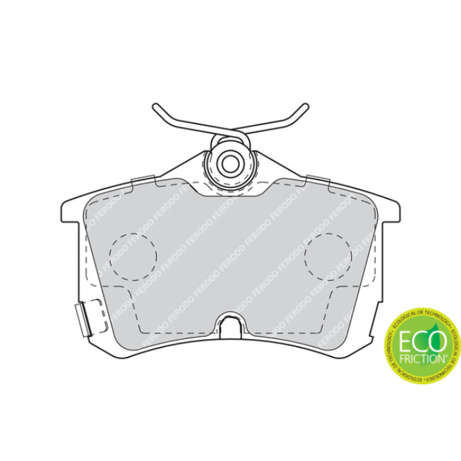 4 Plaquettes De Frein Ferodo Fdb1506