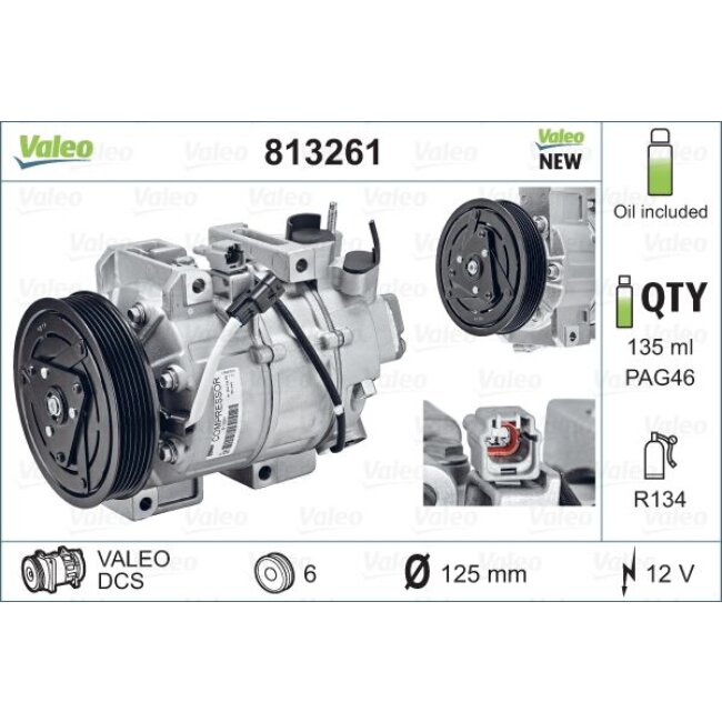 Compresseur De Climatisation Valeo 813261