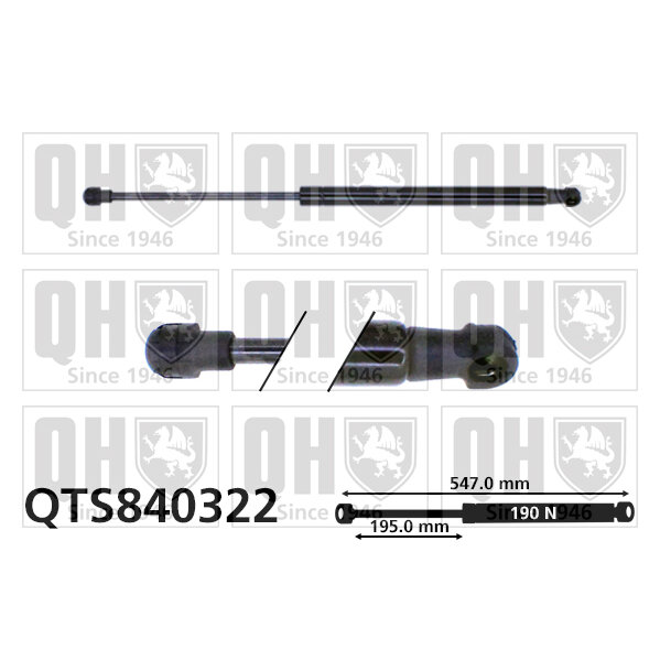 Vérin De Vitre Arrière Quinton Hazell Qts840322
