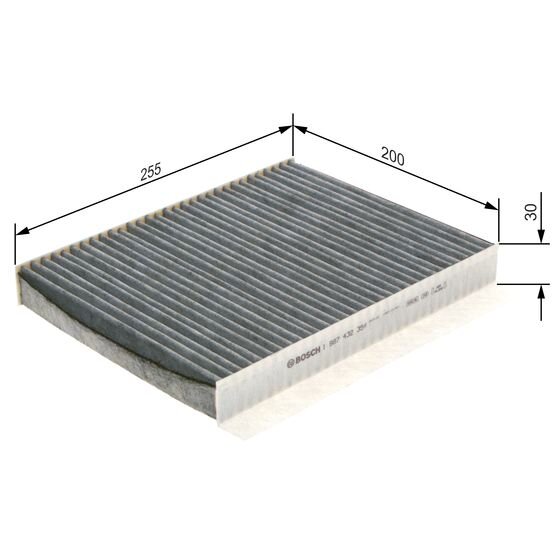 Filtre D'habitacle À Charbon Actif Bosch R2354