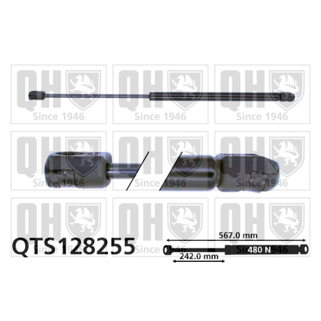 Vérin De Coffre Quinton Hazell Qts128255