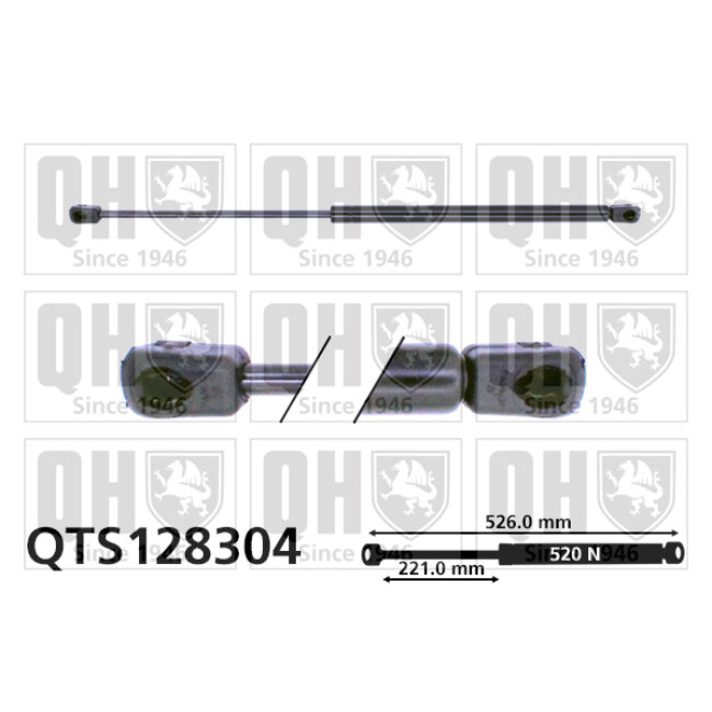 Vérin De Coffre Quinton Hazell Qts128304