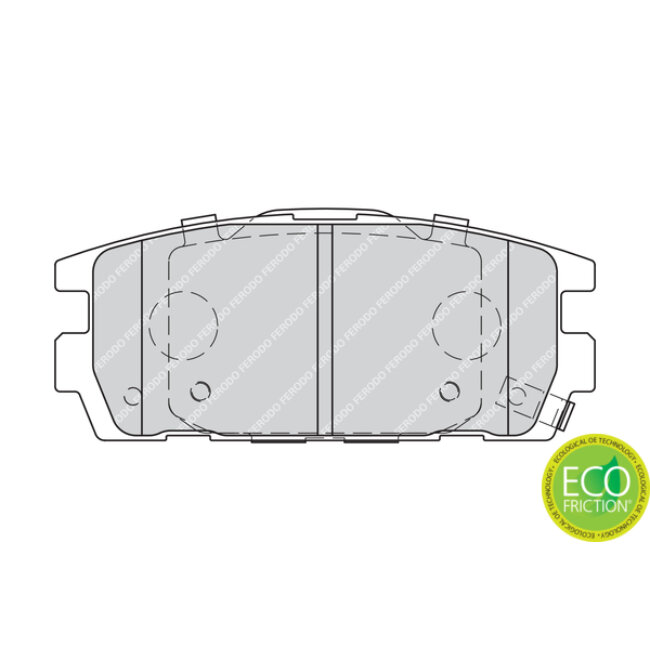 4 Plaquettes De Frein Ferodo Fdb1841