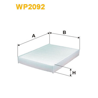 Filtre D'habitacle Standard Wix Filters Wp2092