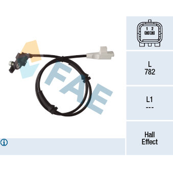 Capteur De Vitesse De Roue Abs Efi 302459
