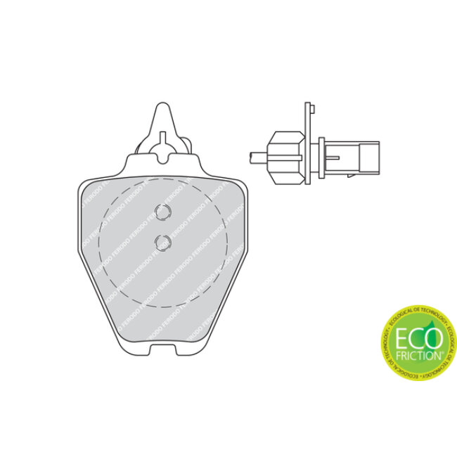4 Plaquettes De Frein Ferodo Fdb1709