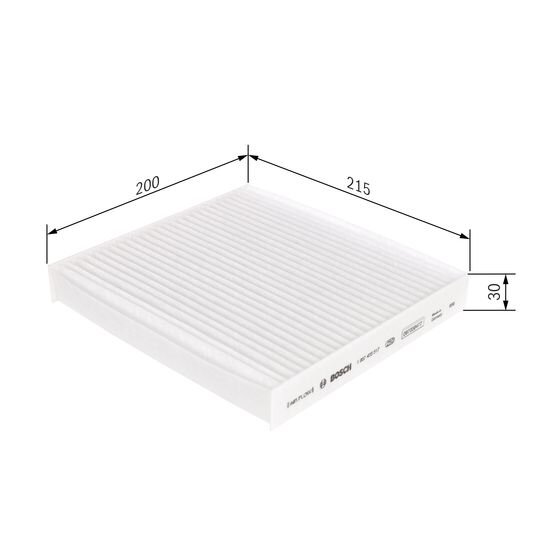 Filtre D'habitacle À Charbon Actif Bosch M5517