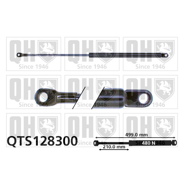 Vérin De Coffre Quinton Hazell Qts128300