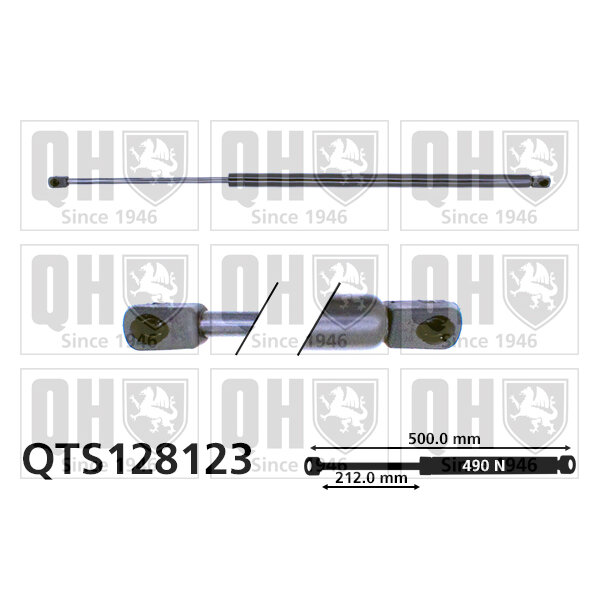 Vérin De Coffre Quinton Hazell Qts128123