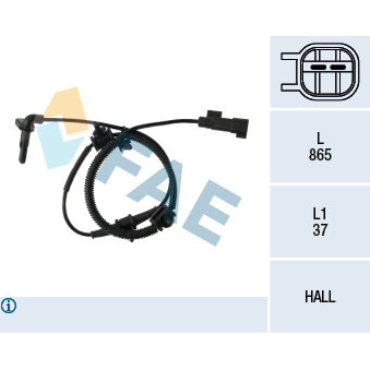 Capteur De Vitesse De Roue Abs Fae 78149f