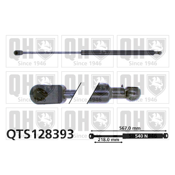 Vérin De Coffre Quinton Hazell Qts128393