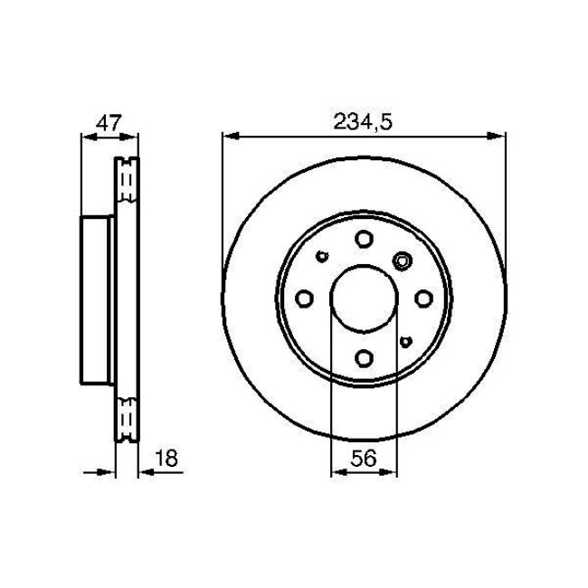 2 Disques De Frein Bosch 0986478684