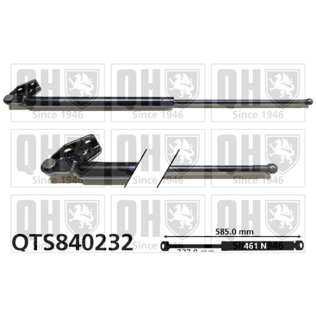 Vérin De Coffre Quinton Hazell Qts840232