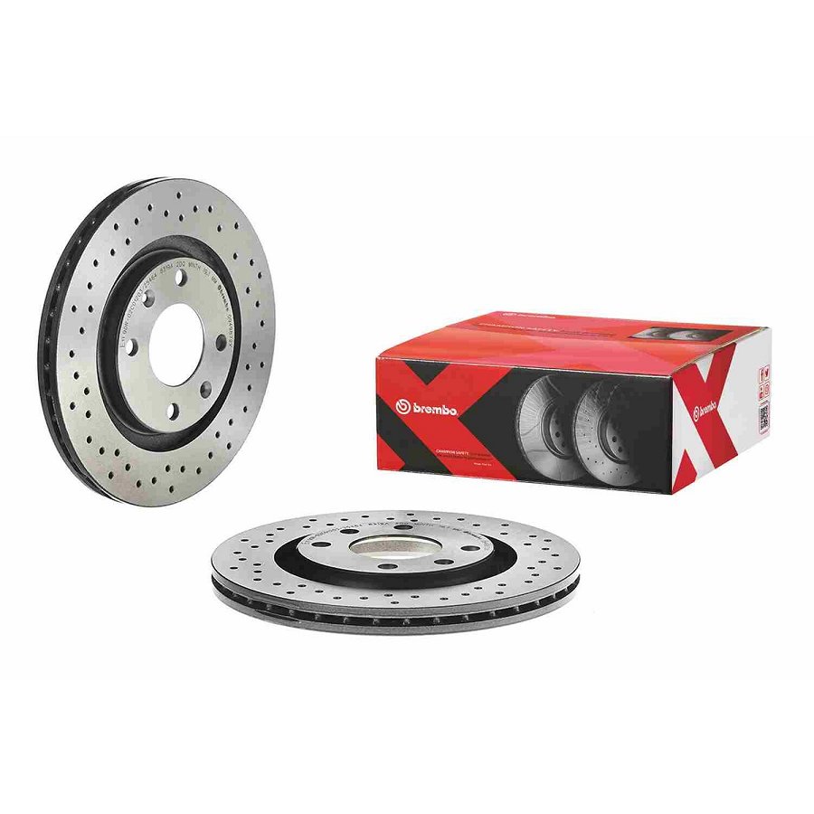 2 Disques De Frein Brembo Xtra 09.4987.2x