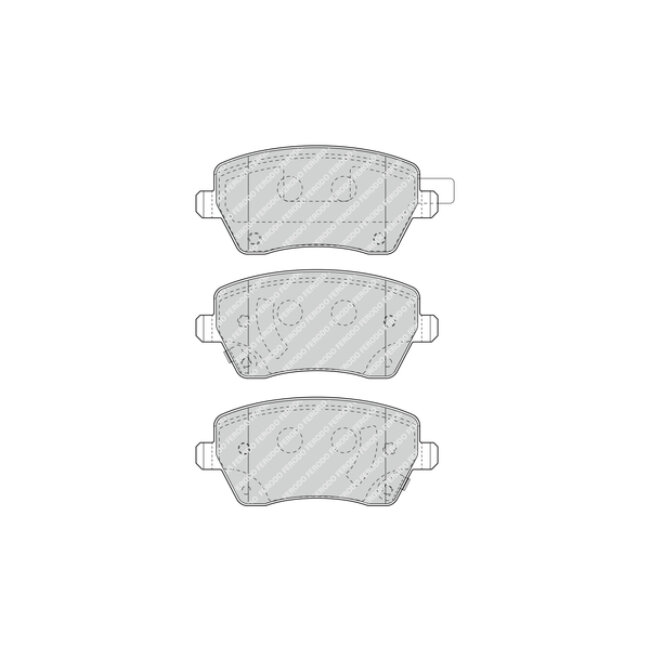 4 Plaquettes De Frein Ferodo Fdb4966